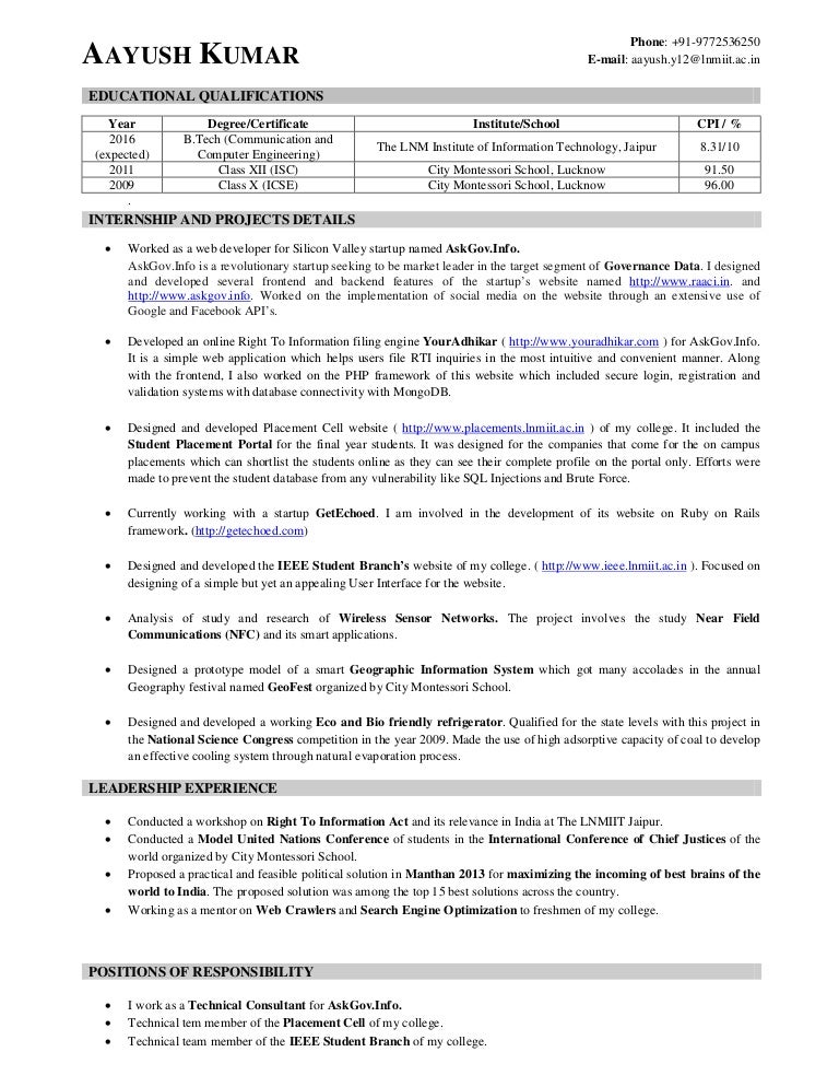 My Resume On Slideshare Would Help Me Improve My Prospects