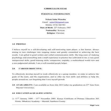 my cv | DOC