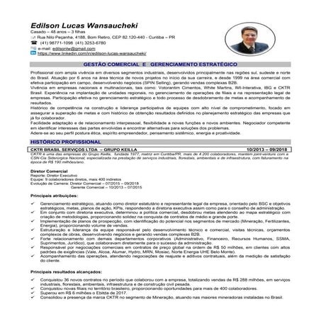 Cv edilson lucas wansaucheki (1) | PDF