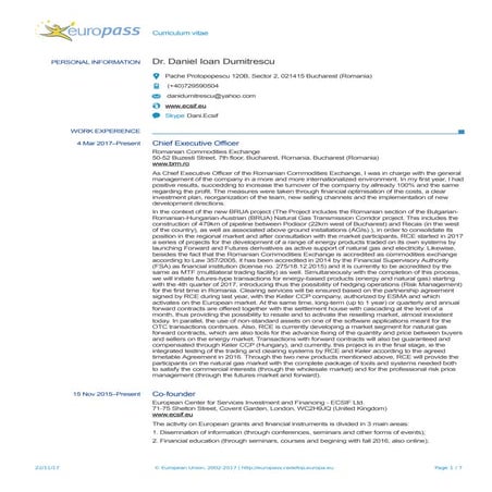 CV Dr. Daniel Ioan Dumitrescu