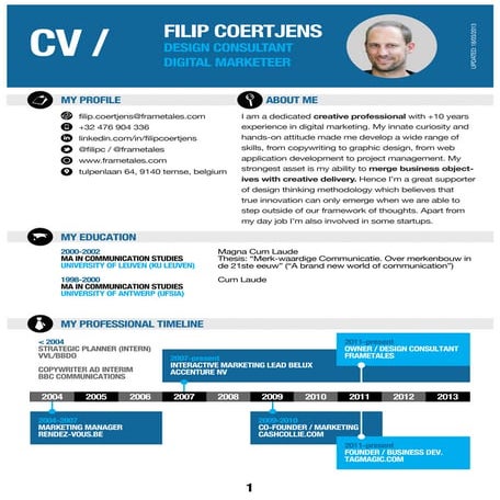 CV Filip Coertjens 2013
