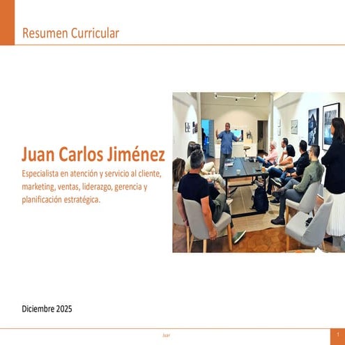 Juan Carlos Jimenez - Consultor - Portafolio Visual