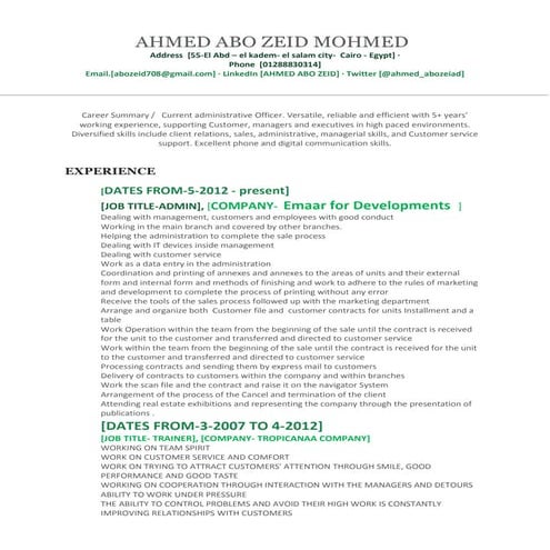Rasheed CV. Files | DOC