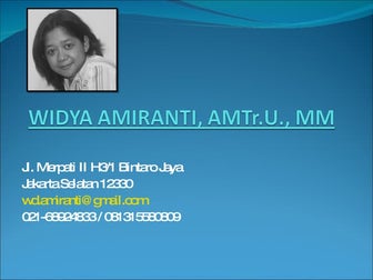Widya Amiranti = CV