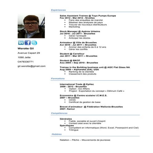 Cv alain degives | DOC