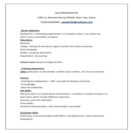My cv form | DOC