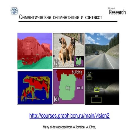CV2011-2. Lecture 04.  Semantic image segmentation