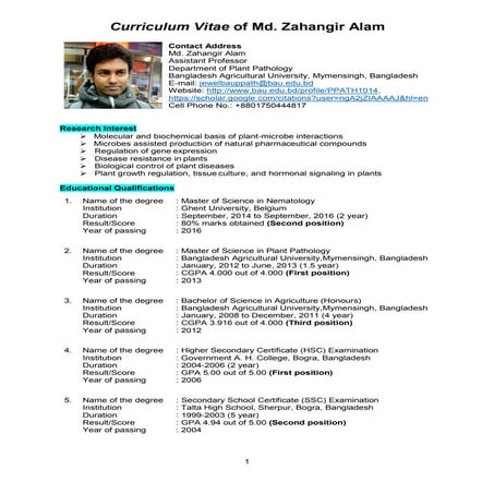 Resume of azam | DOCX