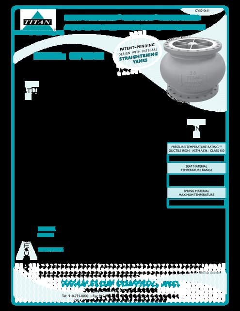 Titan Flow Controls Series CV-50 Check Valve