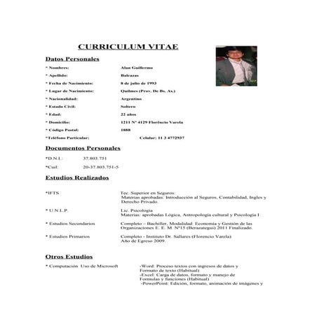 Curriculo vitae xavier_gancino | PDF