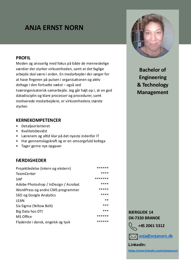 moden på engelsk