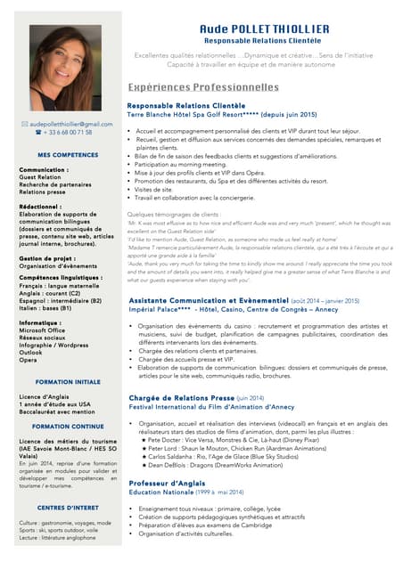 Cv  aude pollet thiollier