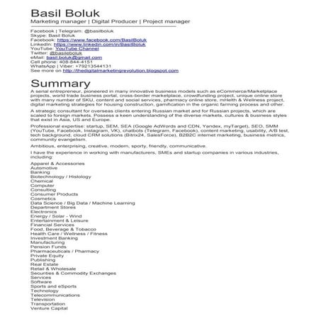 CV Basil Boluk