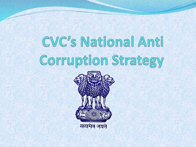 CVC Anti Corruption Strategy