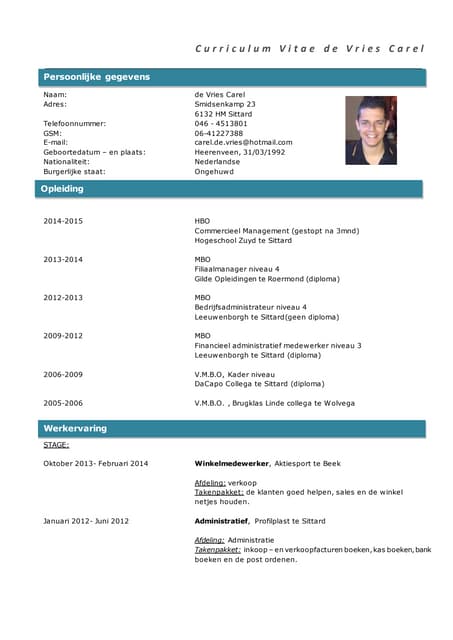 Curriculum Vitae Mirjam | DOCX