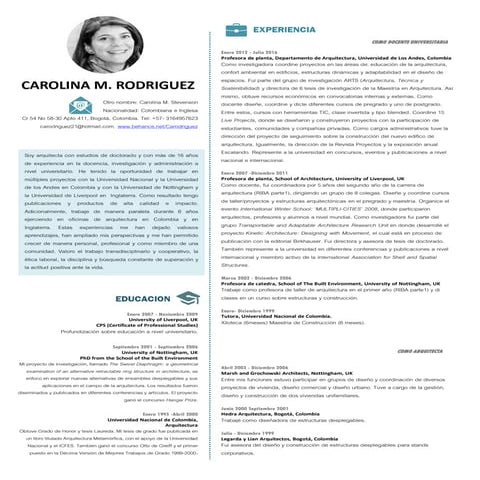 Cv carolina rodriguez 2016