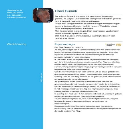 Cv Chris Bunink