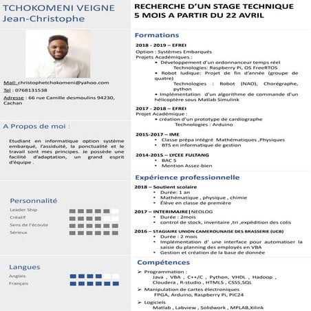 Cv christopher | PDF