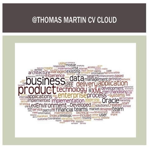 @ThomasMartin CV Cloud