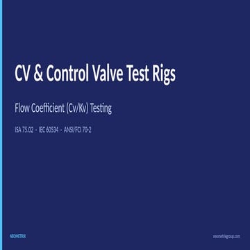 CV and Control Valve Test Rig -Neometrix.pptx