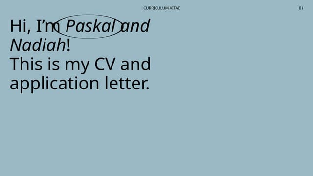 CV dan Surat Lamaran dalam melamar pekerjaan