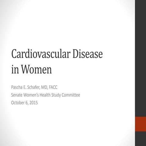 Women's Access to Healthcare - Dr. Pascha Shafer Presentation