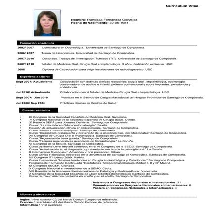 CV Doctora Paca
