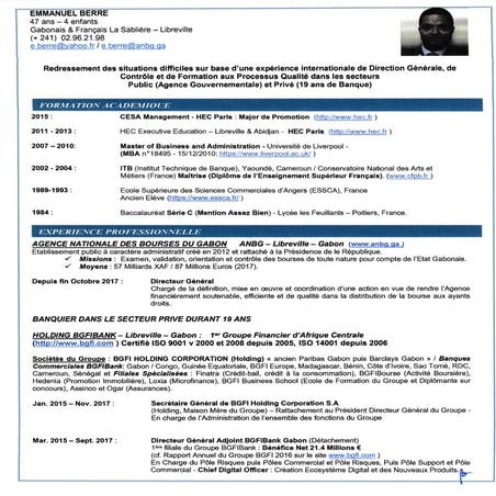 Cv détaillé et signé 19.12.17