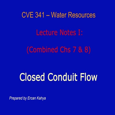 Closed conduct flow
