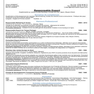 Cv Export Fr Thierry Robert