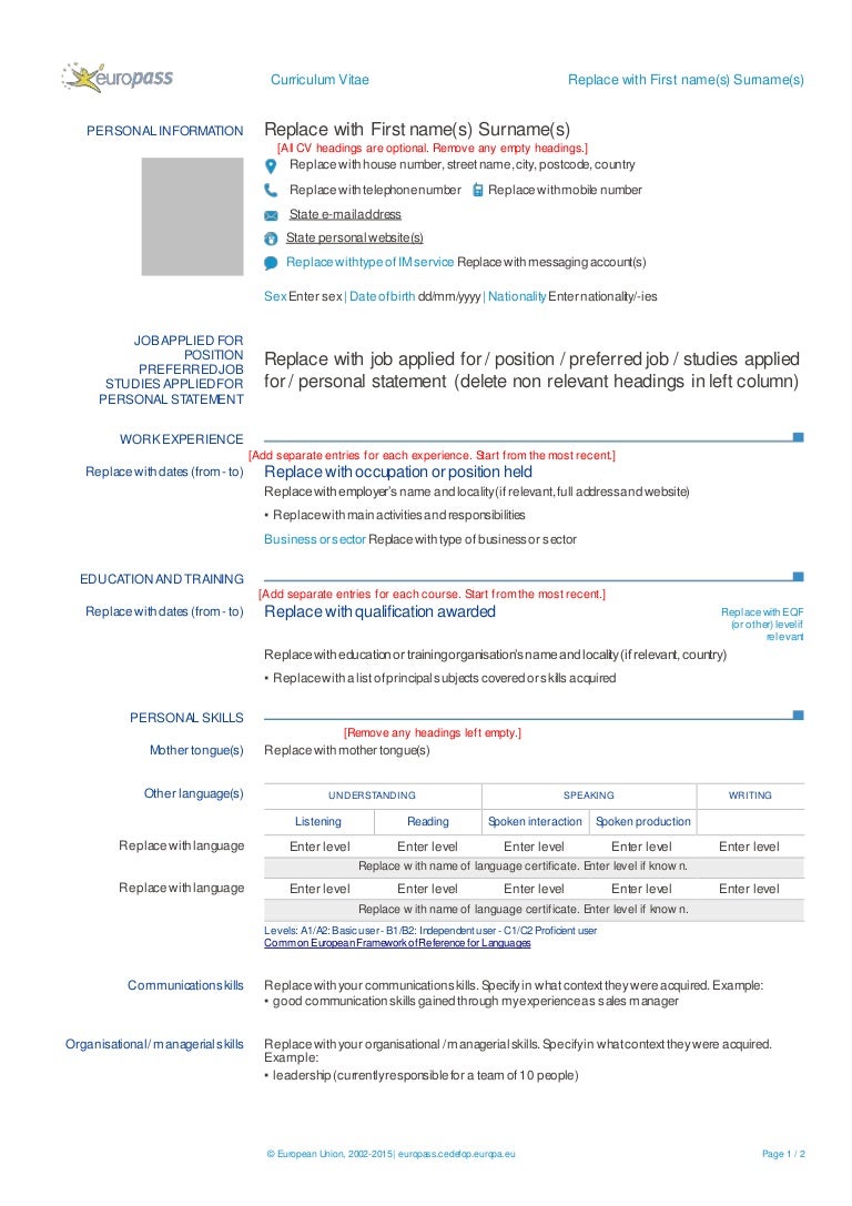 formatos cv