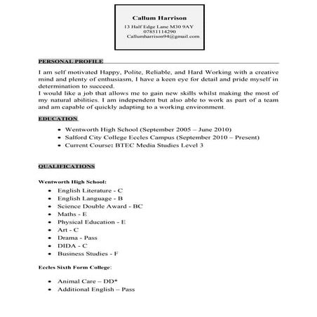 Hannah CV | RTF