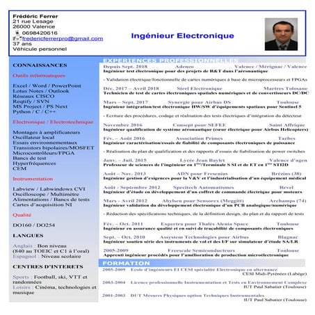 Cv frederic ferrer_last | PDF