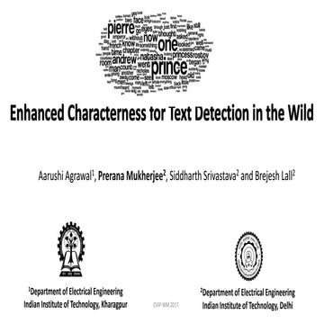 Enhanced characterness for text detection in the wild
