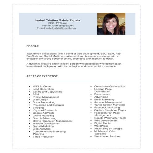 CV ISABEL GALVIS 2013 