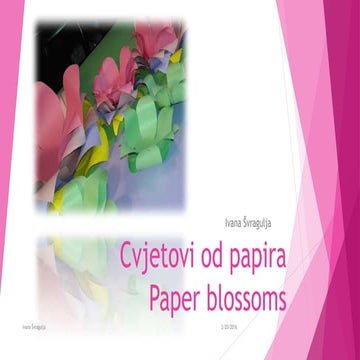 Cvjetovi od papira / Paper blossoms