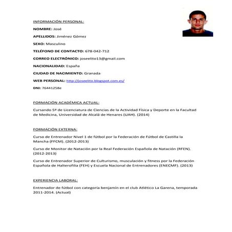 Cv jose