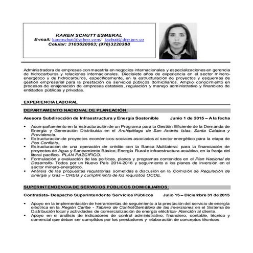 Cv karen schutt nov. 2015