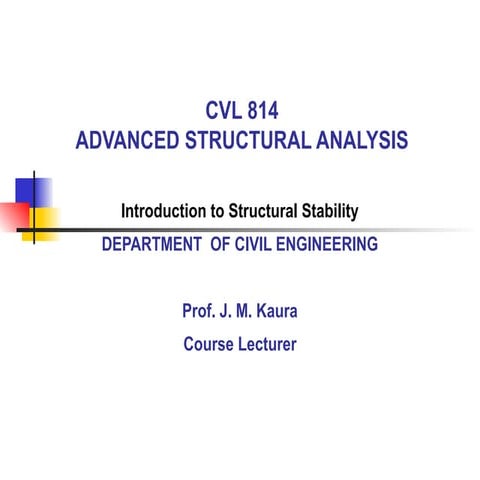 Advanced Structural Buckling and Stability: Understanding and ...
