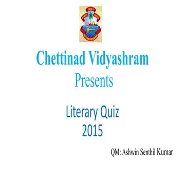 CV Literature Quiz 