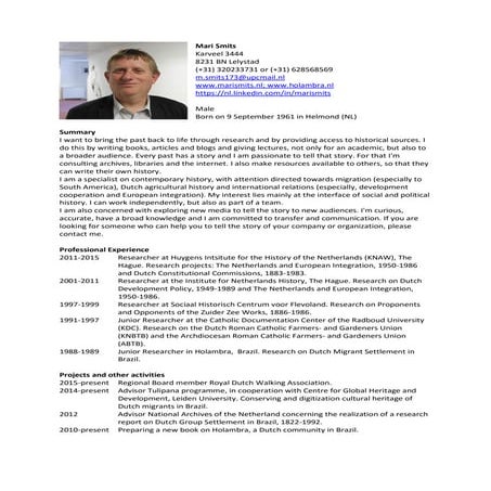 Cv mari smits en2015 08
