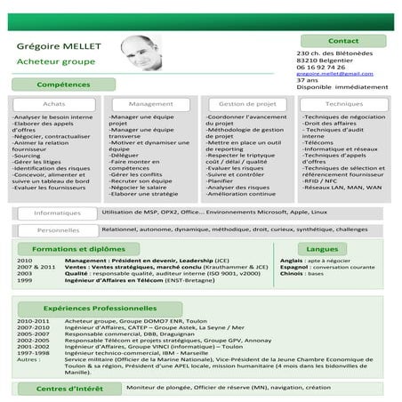 Cv alain degives | DOC
