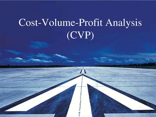  CVP Analysis