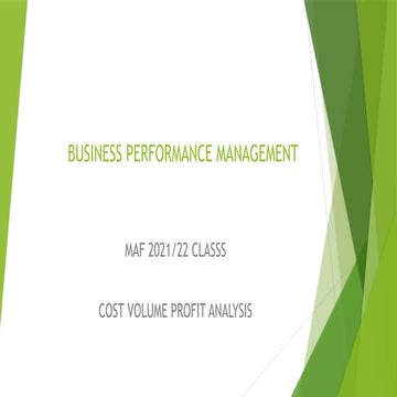 Cost Volume Profit analysis -LECTURE.pptx