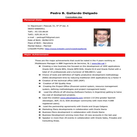 Cv Pedro Gallardo V1 En