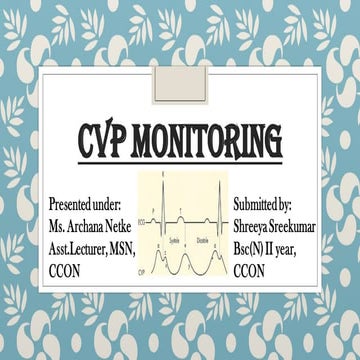 cvp monitoring