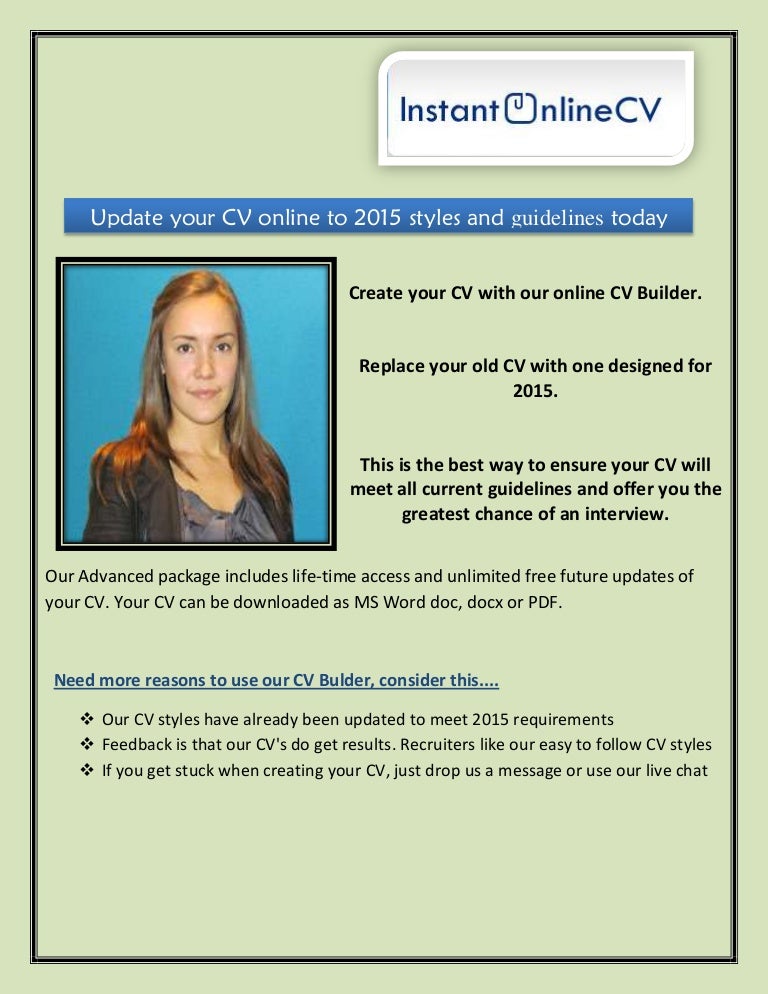 how to do cv online