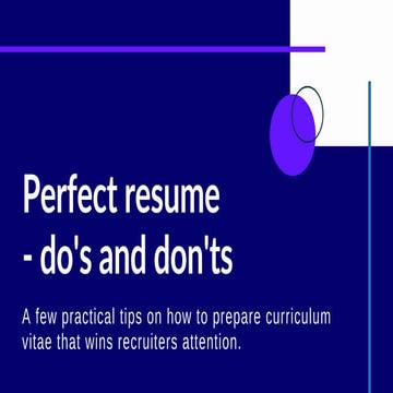 6 top tips for updating your CV | PDF