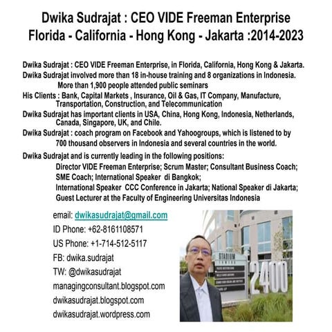 CV Profile Dwika Consultant USA