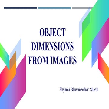 Object Size Detector - Computer Vision